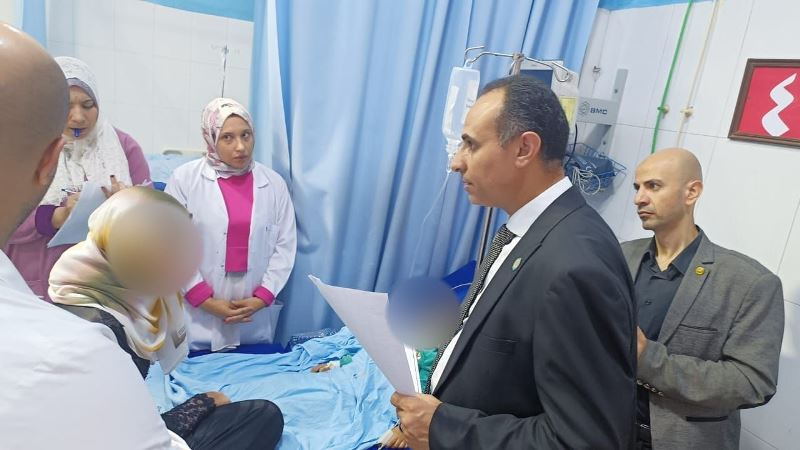 وكيل وزارة الصحة يطمئن على المصابين 02