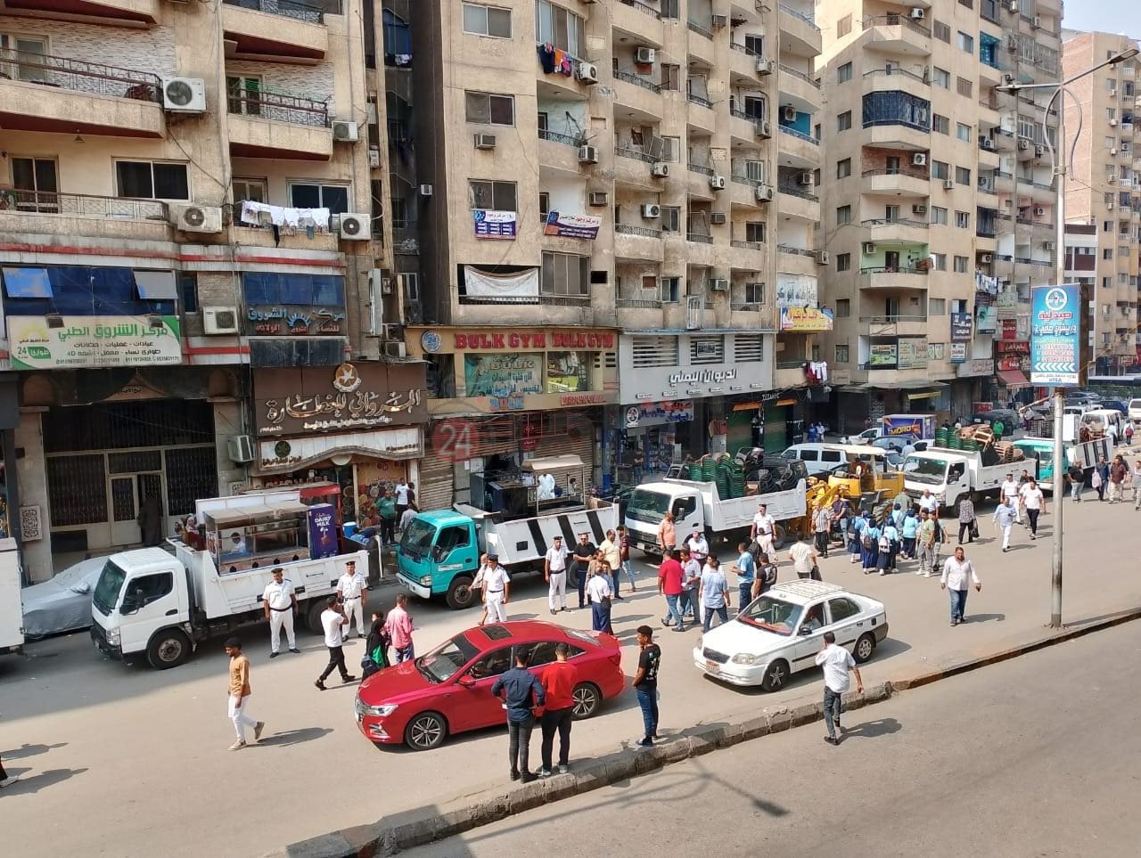 حملة حي بولاق الدكرور لإخلاء شارع العشرين 