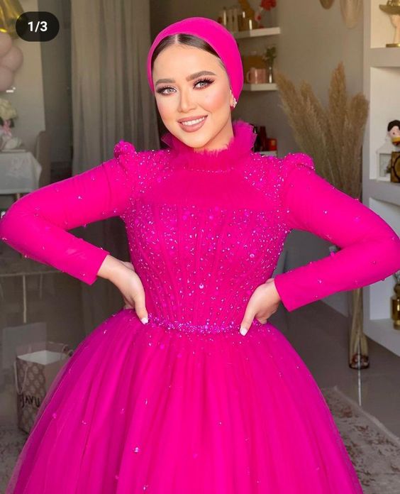 فساتين خطوبة محجبات