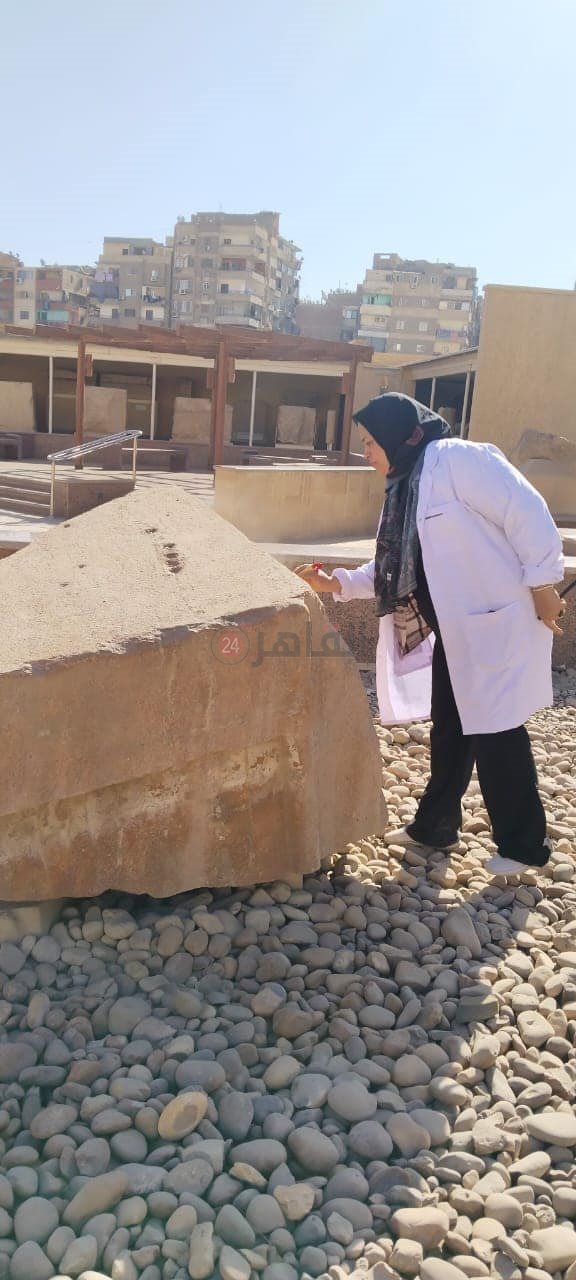 الآثار تبدأ في صيانة القطع الأثرية بمتحف المسلة بالمطرية (3)