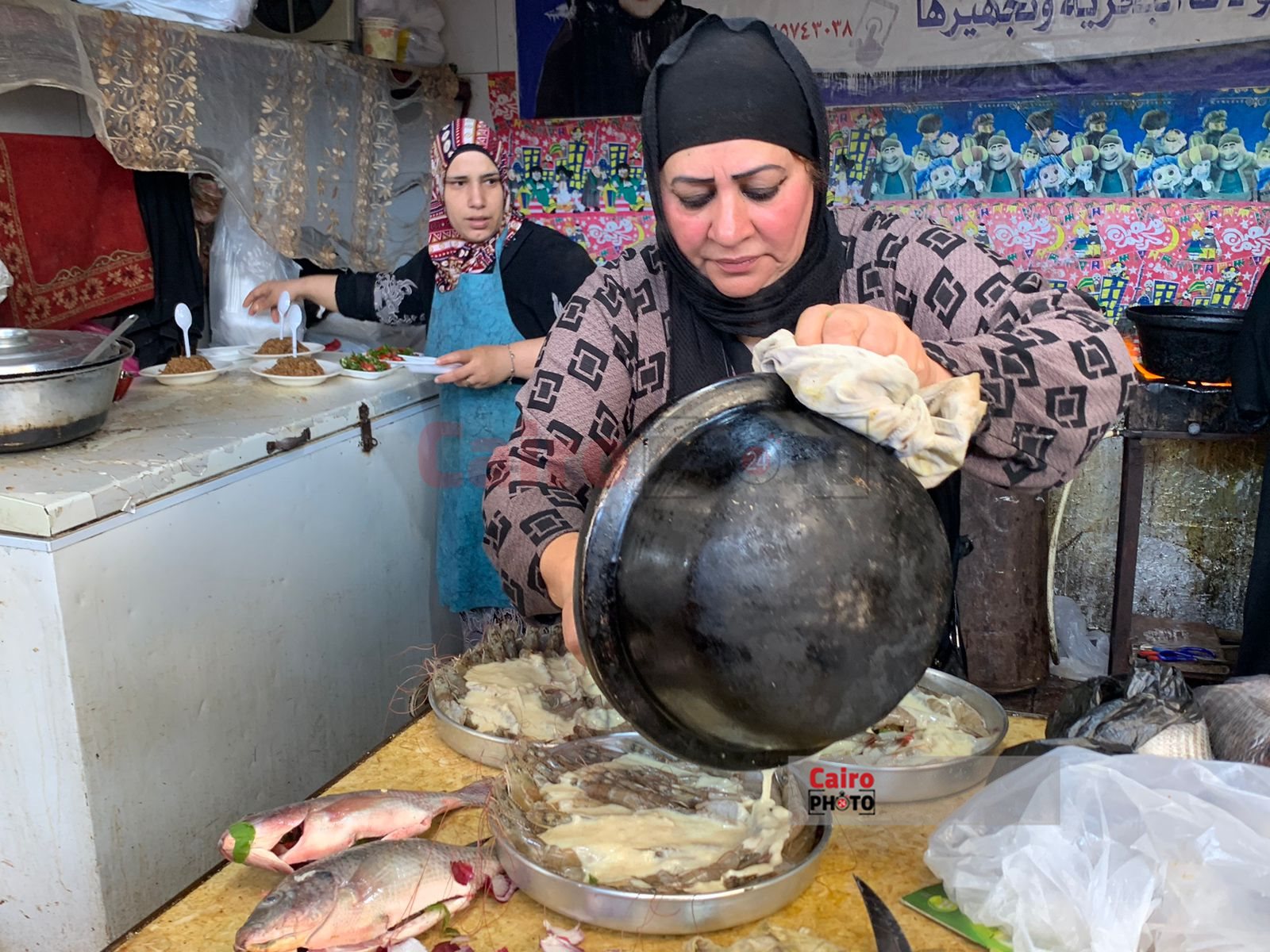 أم سمر شيف الأسماك ببورسعيد 