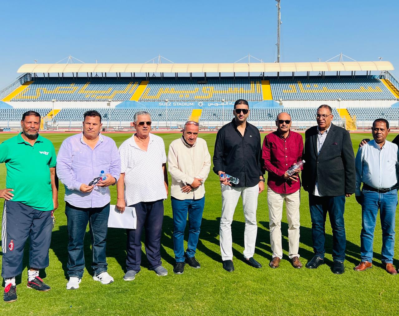 زيارة مجلس ادارة المصري لستاد السويس 