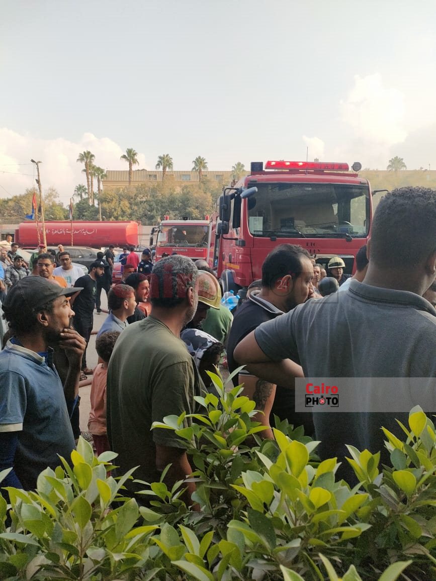 حريق مخزن عين شمس (4)