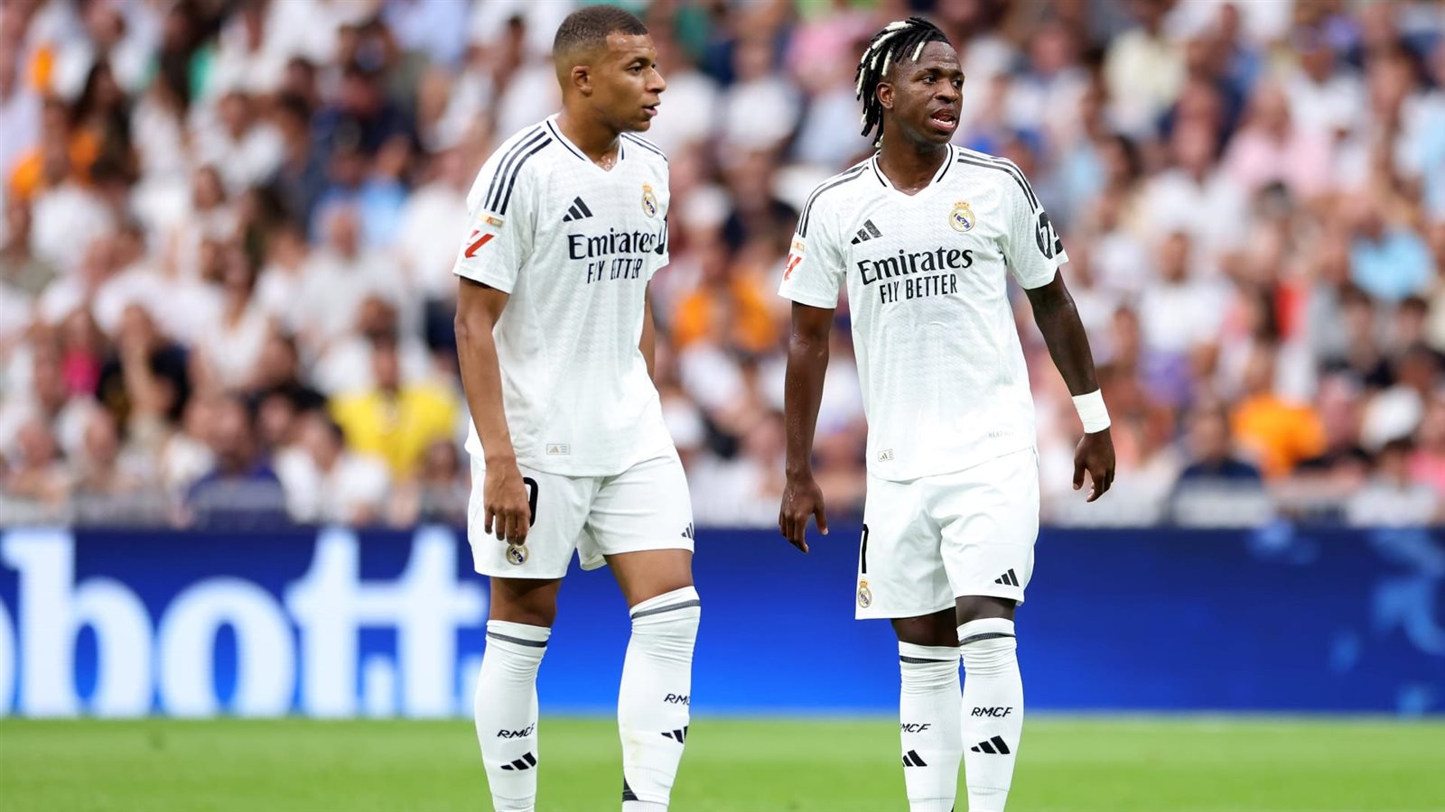 <strong>فينيسيوس جونيور وكيليان مبابي ثنائي نادي ريال مدريد</strong>