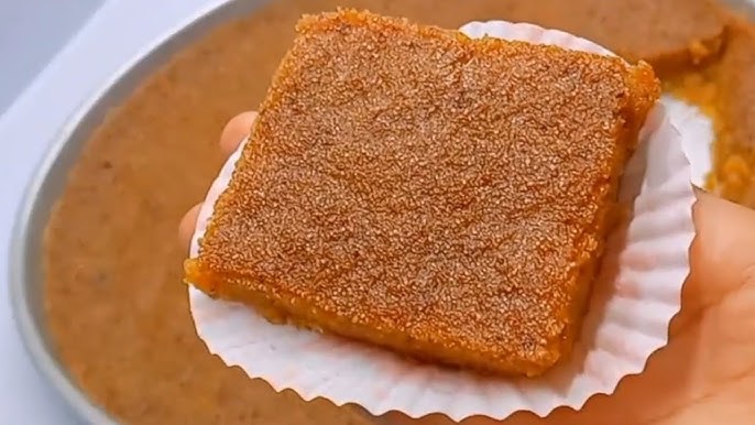 طريقة عمل البسبوسة المكرملة بالحليب