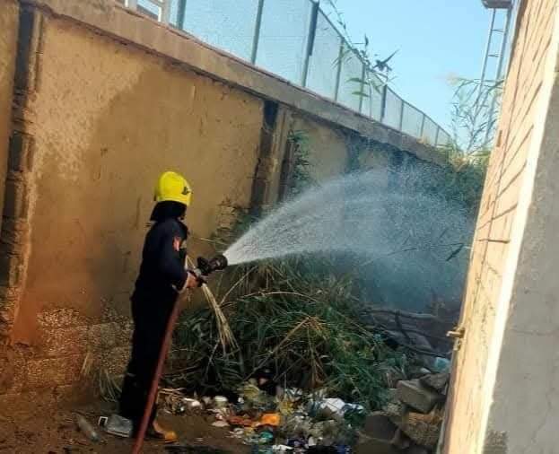 حريق بكلية العلوم ببورسعيد 