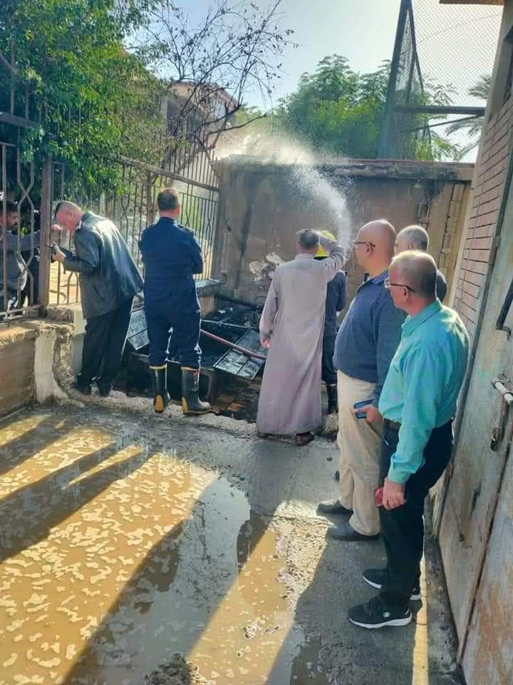 حريق بكلية العلوم ببورسعيد 