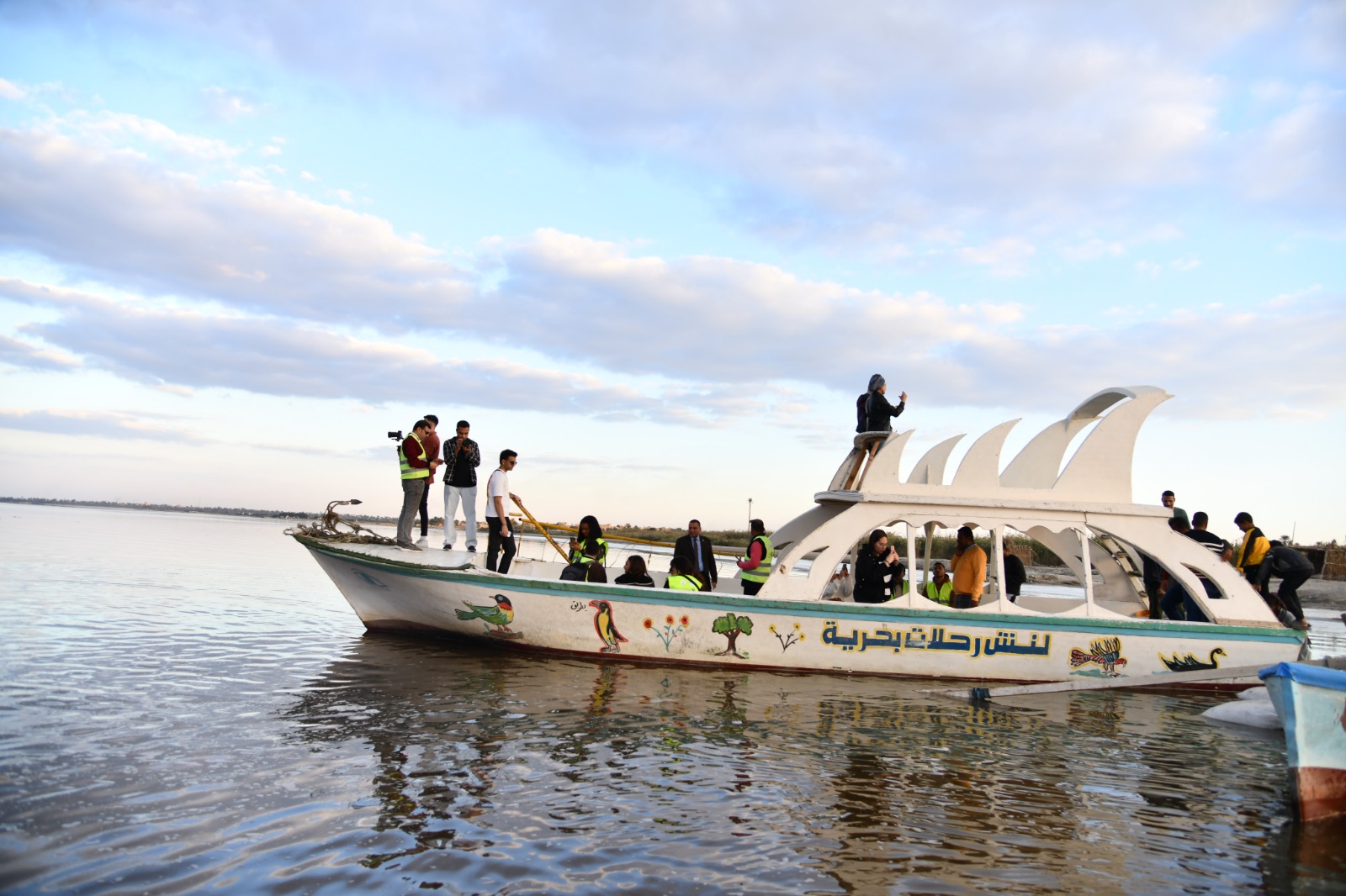 على هامش مهرجان الفيوم السينمائي الدولي.. حملة لنظافة ساحل بحيرة قارون 