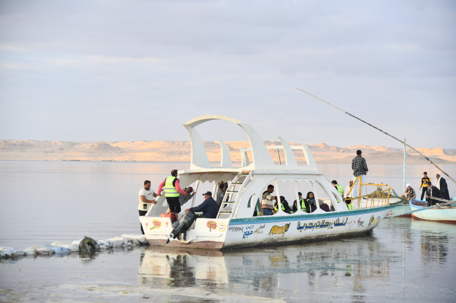 على هامش مهرجان الفيوم السينمائي الدولي.. حملة لنظافة ساحل بحيرة قارون 