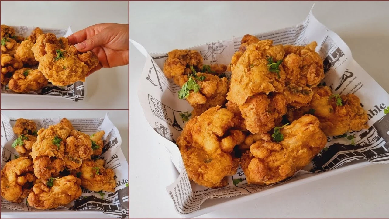 وصفة عمل القرنبيط المقلي بتتبيلة شهية