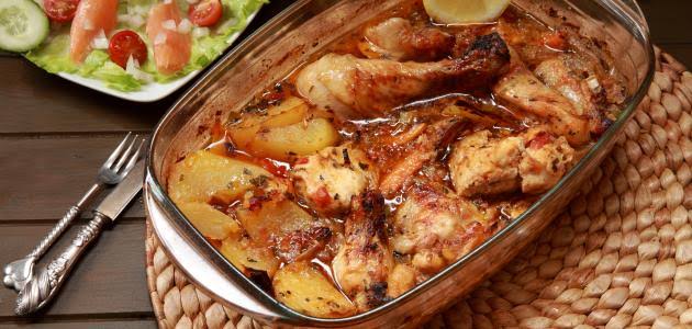 وصفة طاجن الدجاج بالبطاطس الشهية واللذيذة