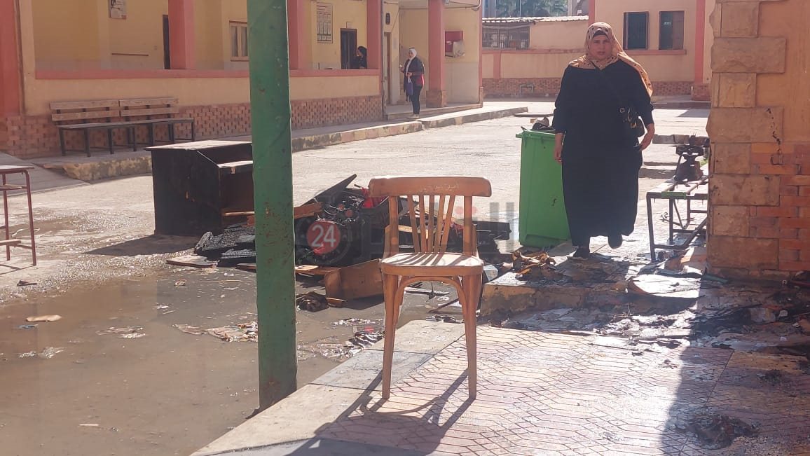 حريق مدرسة ببورسعيد 