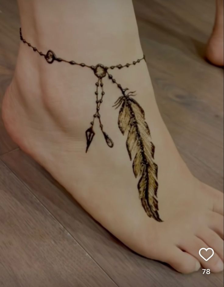 رسومات حنة للقدمين