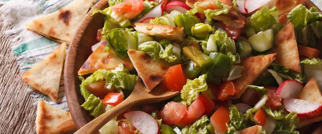 طريقة عمل سلطة خضراء وفتوش