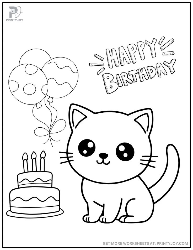 رسمة قطة للأطفال