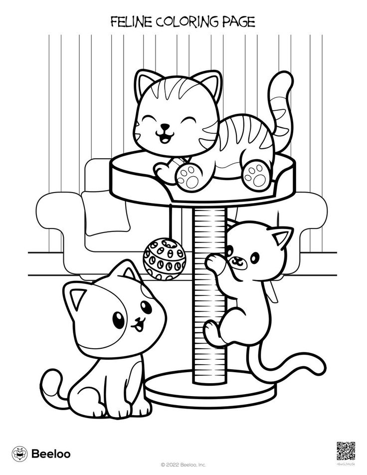 رسمة قطة للأطفال