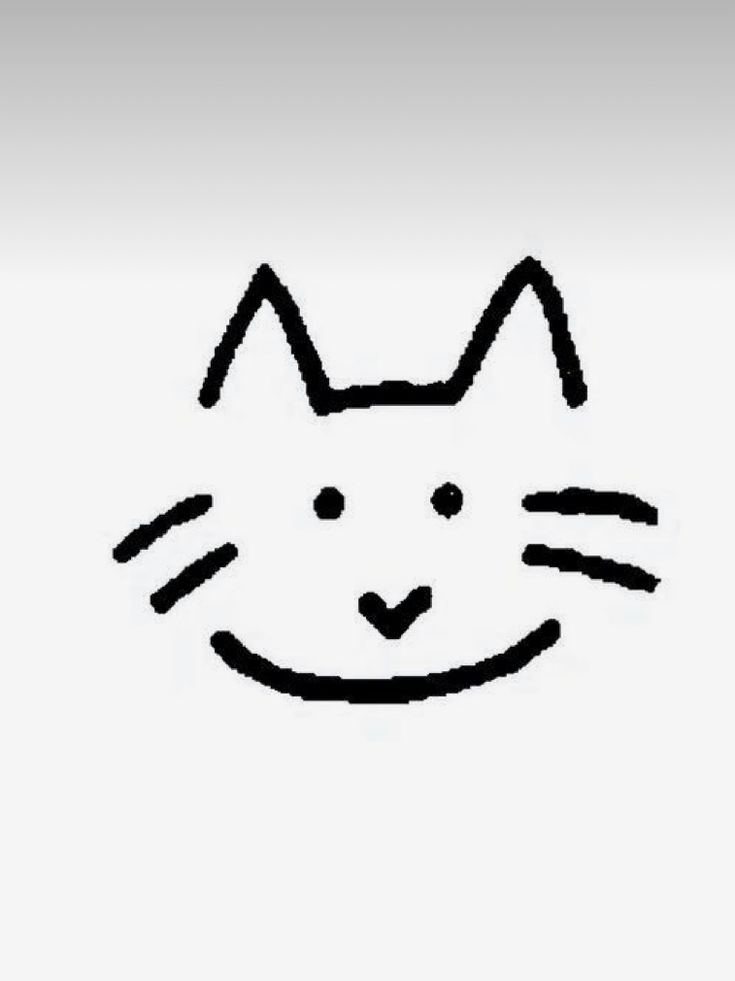 رسم قطة كيوت سهلة