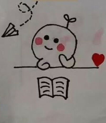 رسم قطة كيوت سهلة