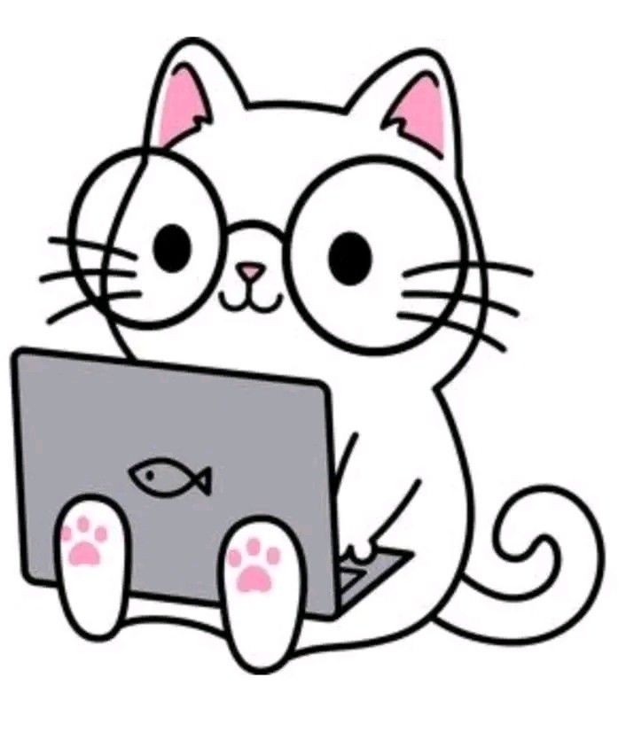 رسم قطة ملونة