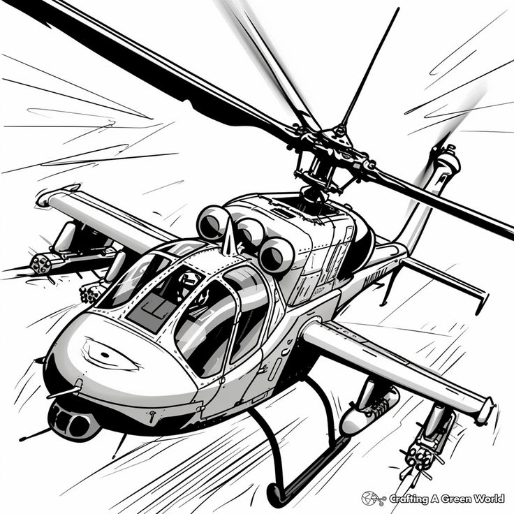 رسم طائرة هليكوبتر للأطفال