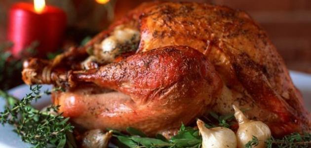 طريقة عمل الديك الرومي