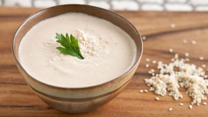 طريقة تحضير غموس الليمون المعصفر والجبنة الكريمي