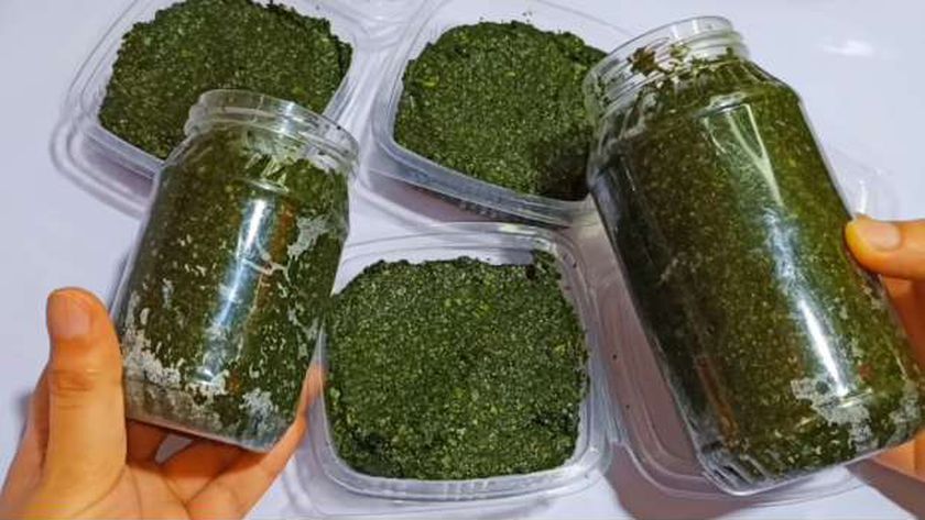 طريقة تخزين الملوخية