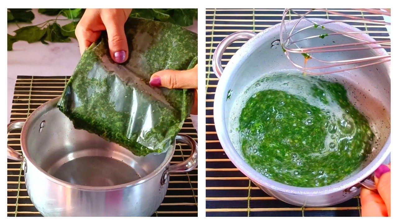 طريقة عمل الملوخية المجمدة المصرية