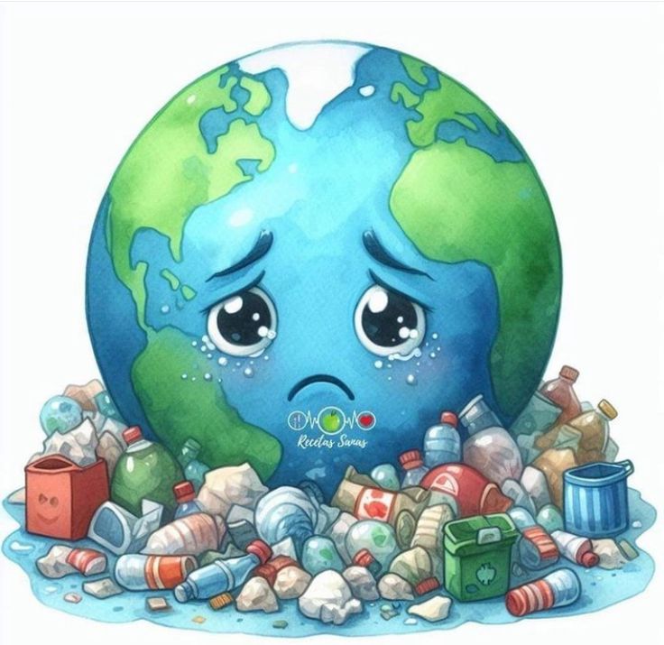 رسومات عن البيئة النظيفة والملوثة