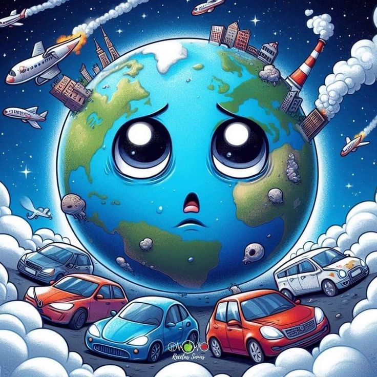 رسومات عن البيئة النظيفة للتلوين