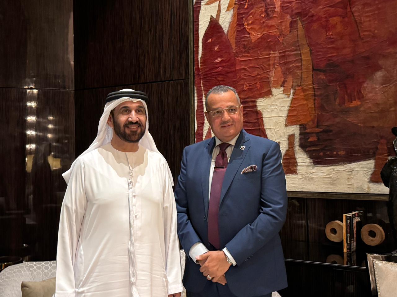 محافظ جنوب سيناء يستقبل رئيس المجلس العالمي للتسامح 