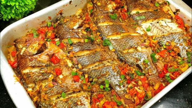 طريقة عمل سمك التونة في الفرن خطوة بخطوة