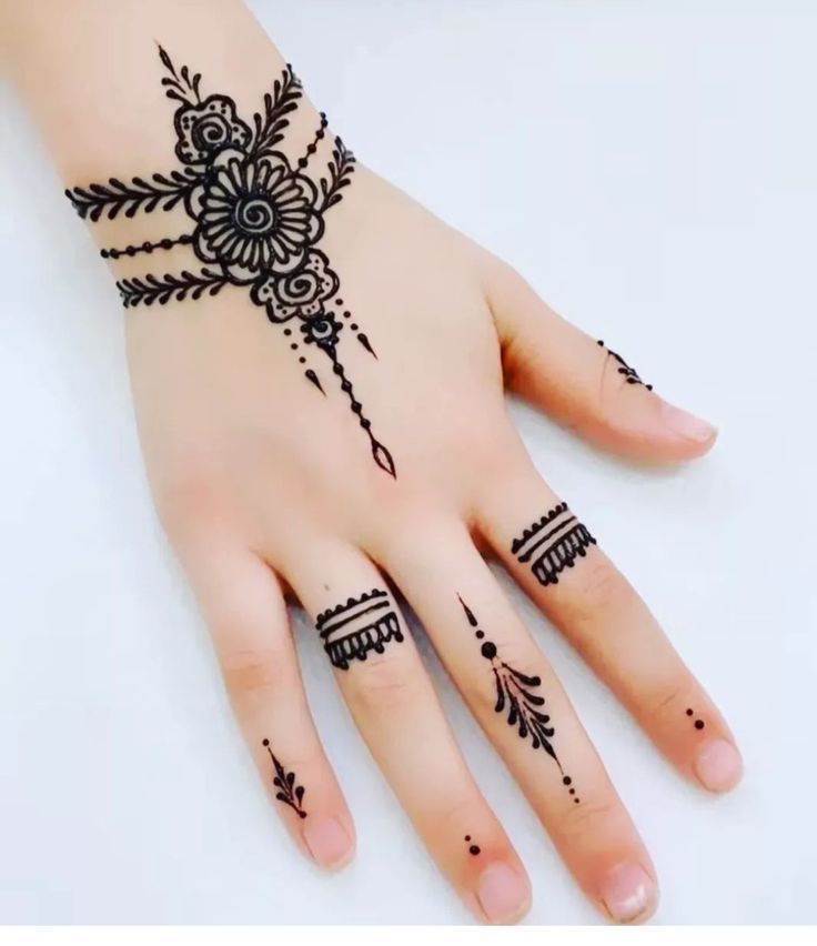 رسومات حنة سهلة للمبتدئين