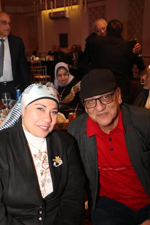 الكاتب والأديب عاطف عبد الرحمن وزوجته جيهان المالكي 