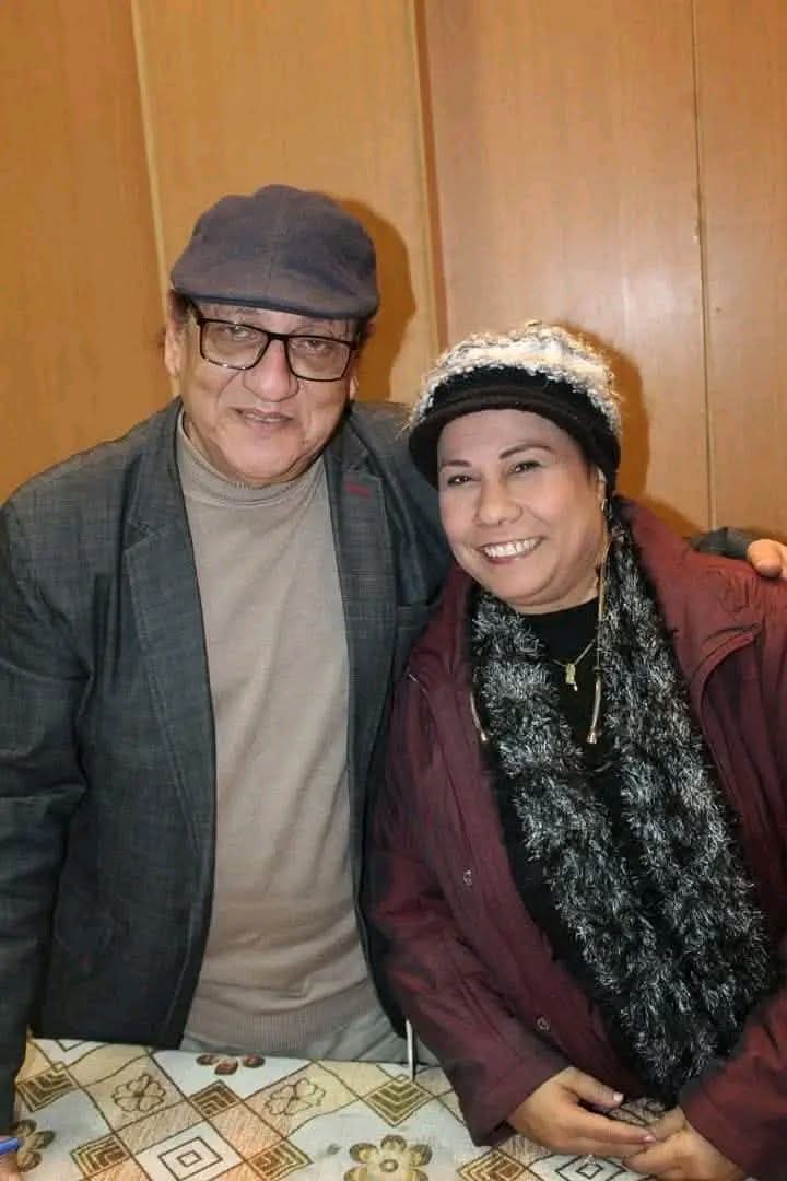 الكاتب والأديب عاطف عبد الرحمن وزوجته جيهان المالكي 