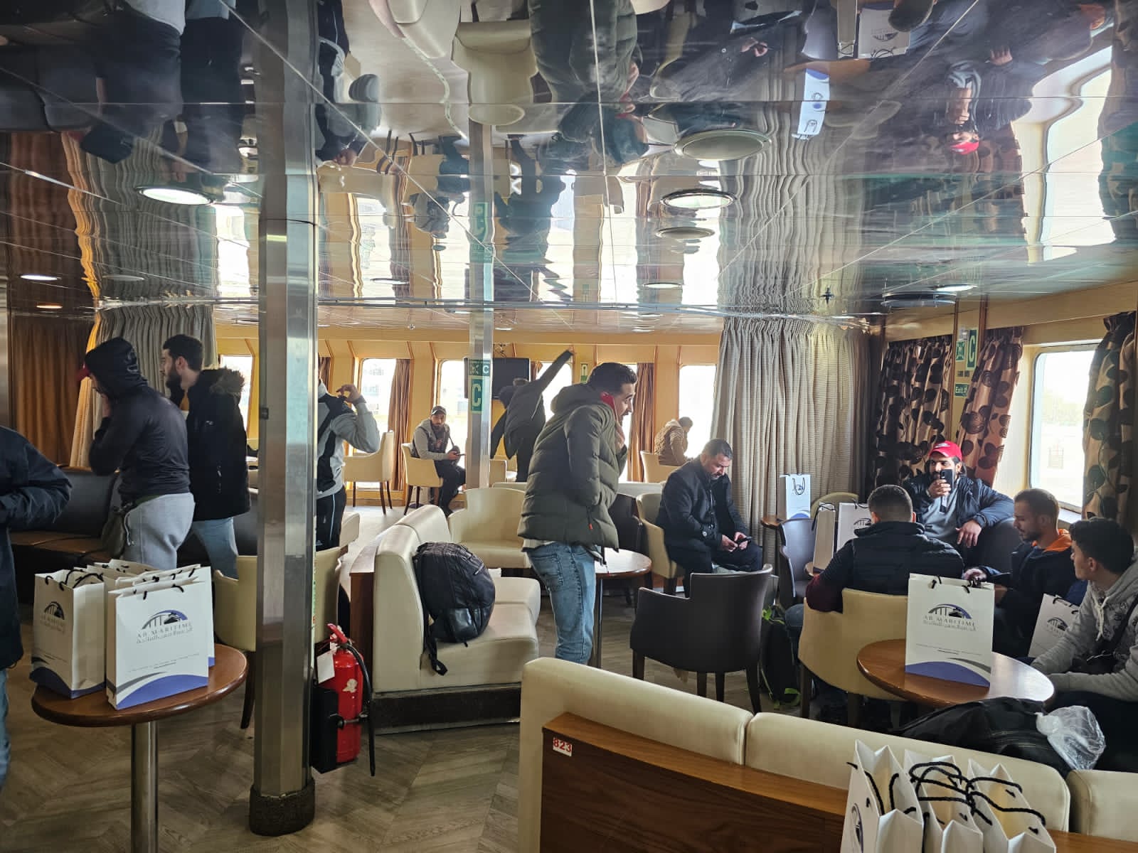 سفر الفوج الثالث من السوريين عبر ميناء نويبع 