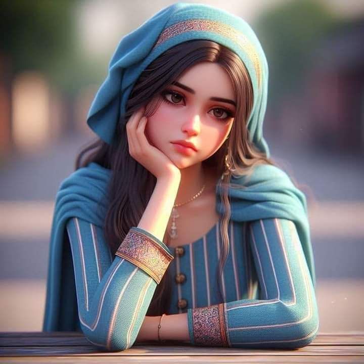 بنات حزينة وجميلة