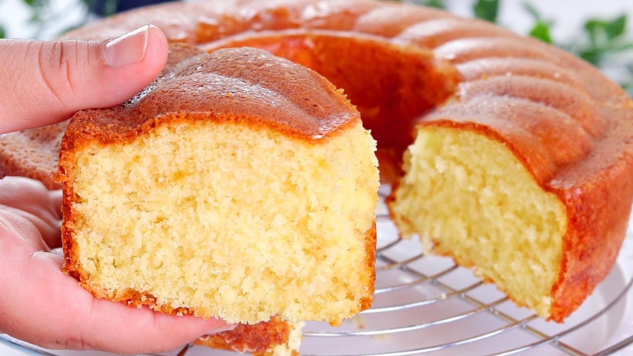 طريقة عمل الكيكة العادية بثلاث بيضات 