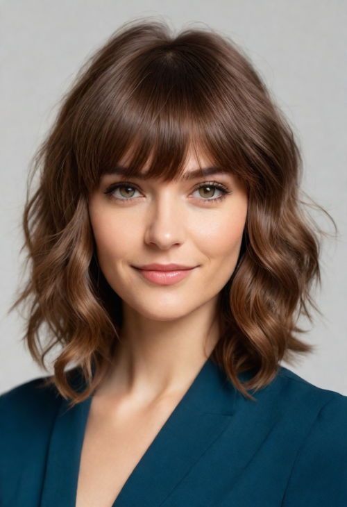 الشعر المموج (Wavy Cut)