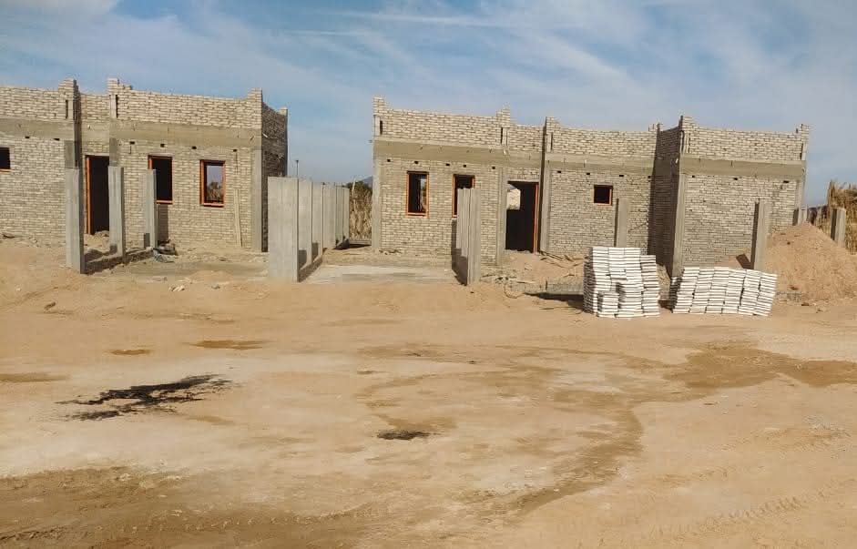 توصيل المياه والصرف الصحي لإسكان الشباب بمنطقة الجبيل في طور سيناء