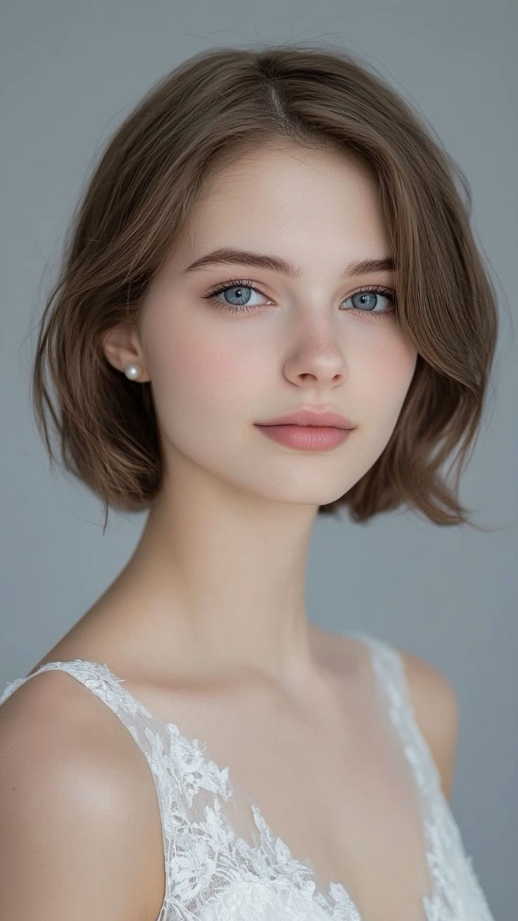 قصات شعر مدرج متوسط