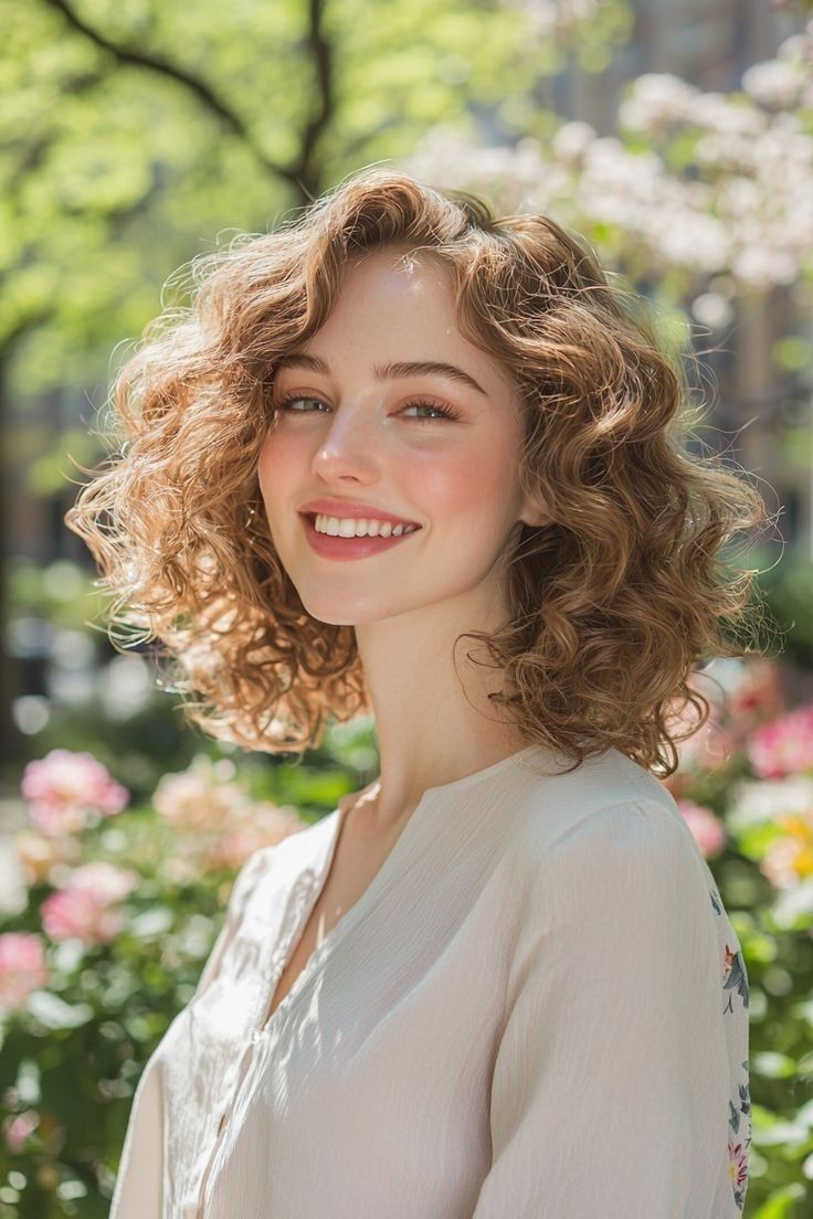 قصات شعر مدرج متوسط