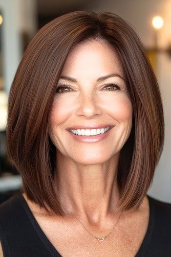 قصات شعر مدرج متوسط