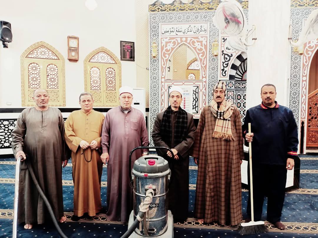 استعداد لشهر رمضان…انطلاق حملة نظافة موسعة بمساجد أوقاف الفيوم من اليوم 