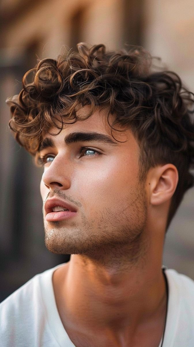 قصات شعر كيرلي للرجال