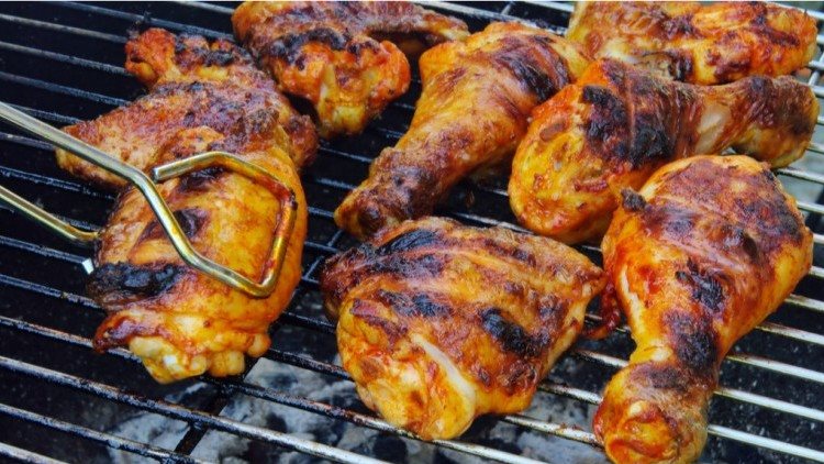 صدور الدجاج المشوي