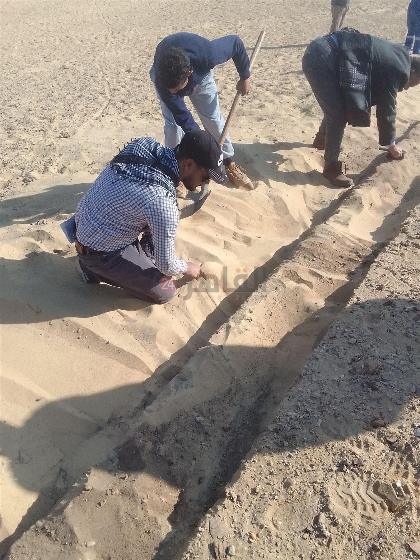  الأعلى للآثار يبدأ في أعمال الحفائر الأثرية بـ كوم النمرود بالمنيا (2)