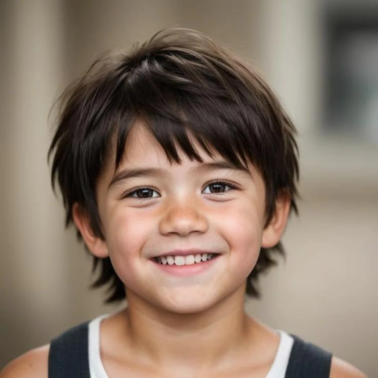 قصات شعر أطفال أولاد طويل