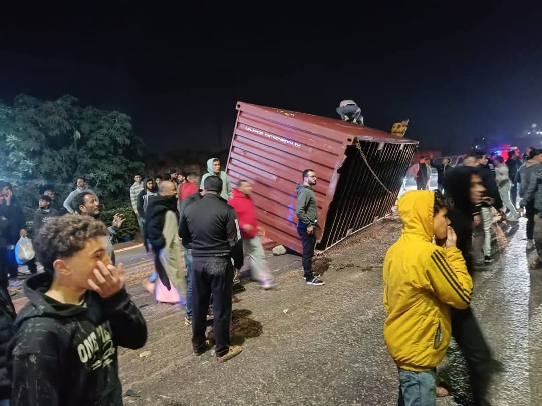 جانب من الحادث 