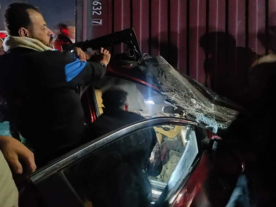 جانب من الحادث 